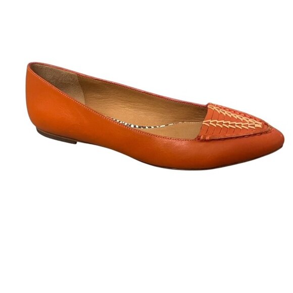 Coach Oakland Vegan Leather Flats Pointed Toe Size 7B - Picture 1 of 14